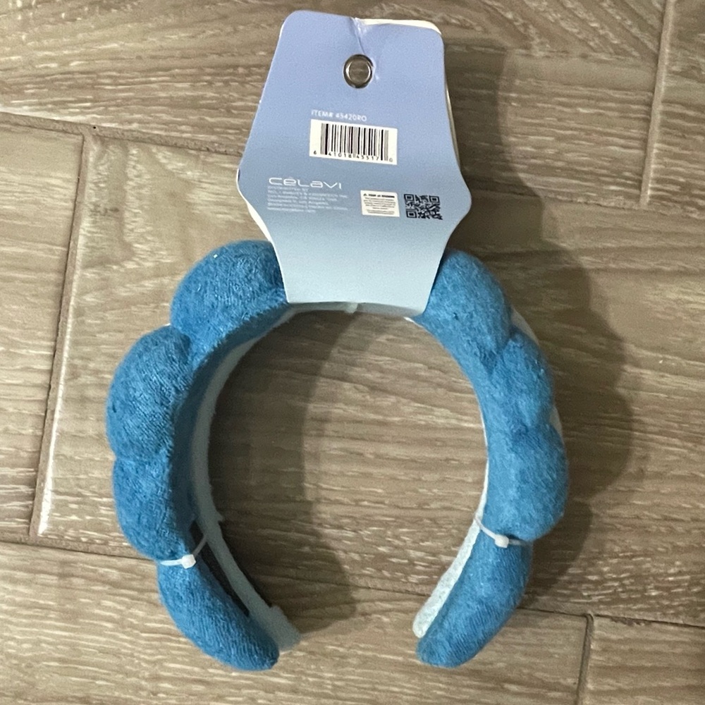 Blue Terry Cloth Headband 2 Pack  NWT